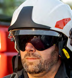 Hełm strażacki Vulcan NEO TnOt z wizjerem transparentnym i okularami przyciemnianymi